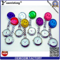 Yxl-955 Venta al por mayor Relojes de Enfermera Relojes Luminosos Sonrisa Metal Reloj Médico Relojes Relojes de hierro